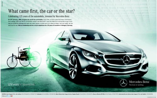 Mercedes benz advertising feedback