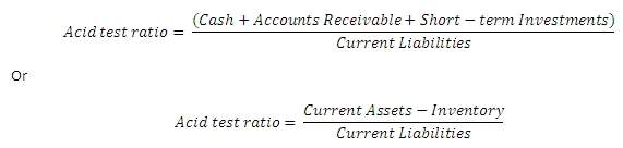 How To Calculate Quick Acid Test Ratio Haiper